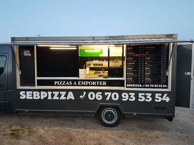 Des pizzas artisanales à emporter au camion Sebpizza